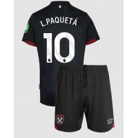 Echipament fotbal West Ham United Lucas Paqueta #10 Tricou Deplasare 2024-25 pentru copii maneca scurta (+ Pantaloni scurti)